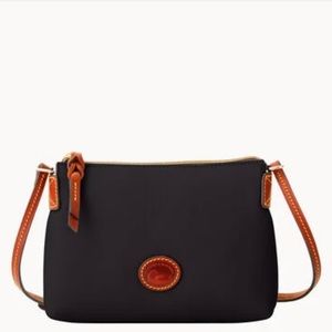 Dooney & Bourke Nylon Crossbody Pouchette (Black)